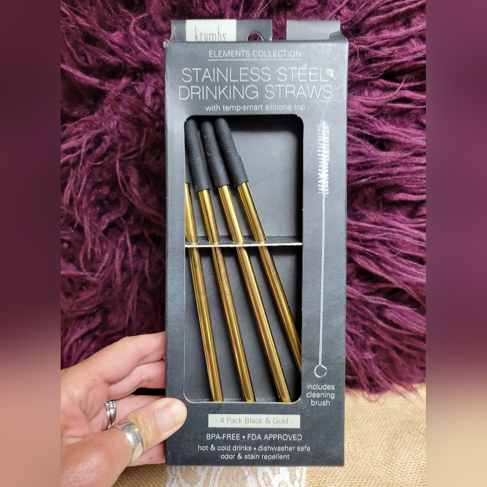 Krumbs eco friendly reusable drinking straws